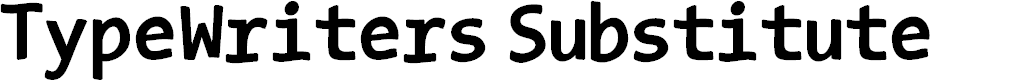 Preview image for TypeWritersSubstitute-Black