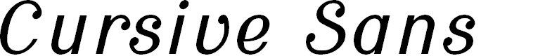 Preview image for Cursive Sans