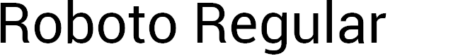 Preview image for Roboto Regular