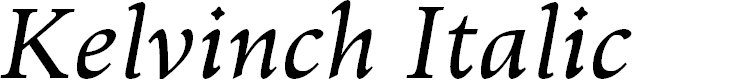Preview image for Kelvinch Italic