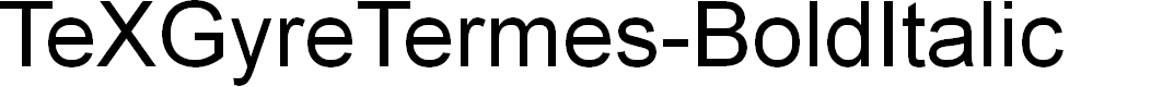 Preview image for TeXGyreTermes-BoldItalic
