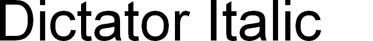 Preview image for Dictator Italic