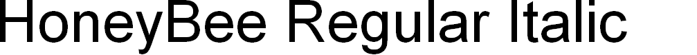 Preview image for HoneyBee Regular Italic