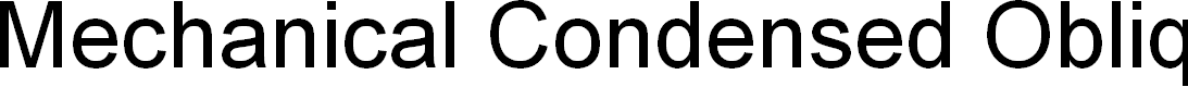 Preview image for Mechanical Condensed Oblique