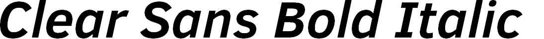 Preview image for Clear Sans Bold Italic