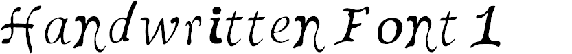 Preview image for Handwritten Font 1