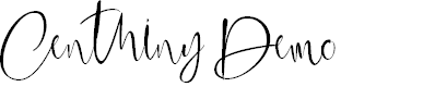 Preview image for Centhinydemo Font