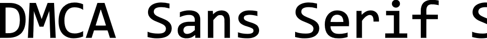 Preview image for DMCA Sans Serif Semibold