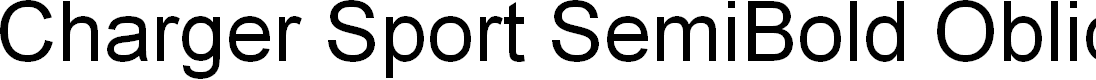 Preview image for Charger Sport SemiBold Oblique