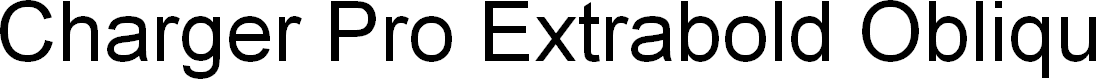 Preview image for Charger Pro Extrabold Oblique