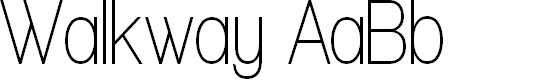 Preview image for Walkway Condensed SemiBold