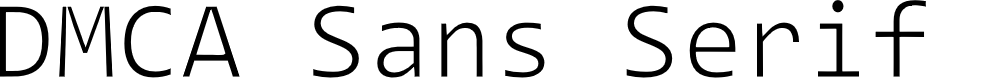 Preview image for DMCA Sans Serif Thin