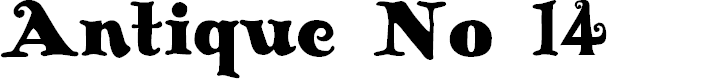 Preview image for Antique No 14 Regular