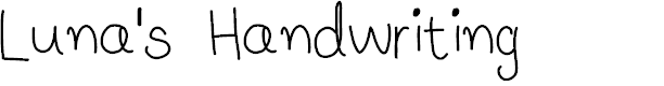 Preview image for Luna's Handwriting