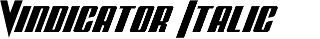 Preview image for Vindicator Italic
