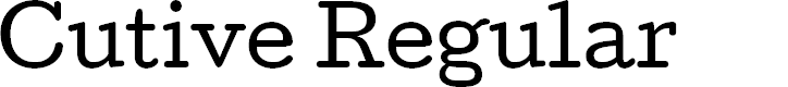 Preview image for Cutive Regular