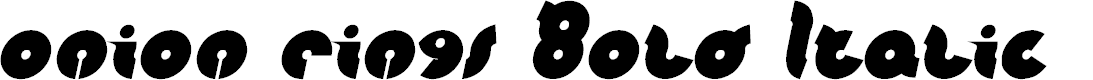 Preview image for onion rings Bold Italic