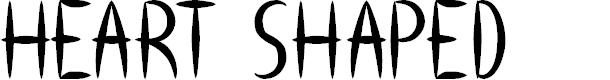 Preview image for HEART SHAPED Font
