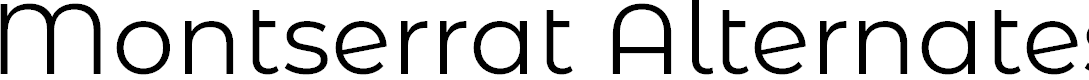 Preview image for Montserrat Alternates Regular