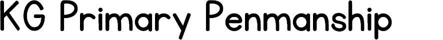 Preview image for KG Primary Penmanship