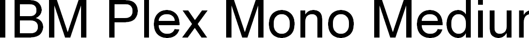 Preview image for IBM Plex Mono Medium