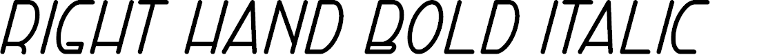 Preview image for Right Hand Bold Italic