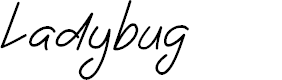 Preview image for Ladybug font regular