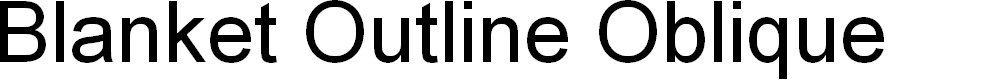 Preview image for Blanket Outline Oblique