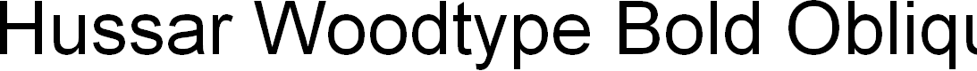 Preview image for Hussar Woodtype Bold Oblique