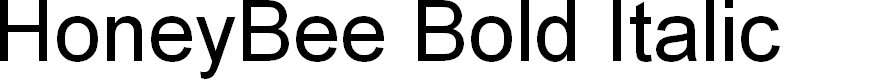 Preview image for HoneyBee Bold Italic