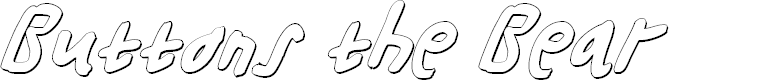 Preview image for Buttons the Bear 3D Italic