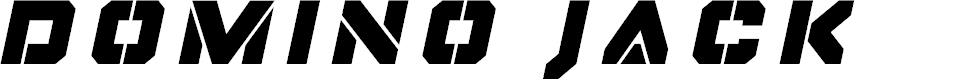 Preview image for Domino Jack Title Italic Italic