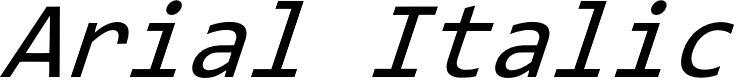 Preview image for Arial Italic