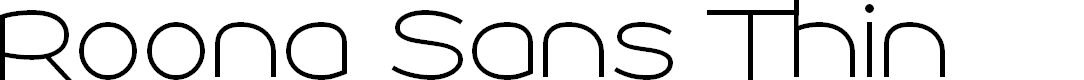 Preview image for Roona Sans Thin PERSONAL