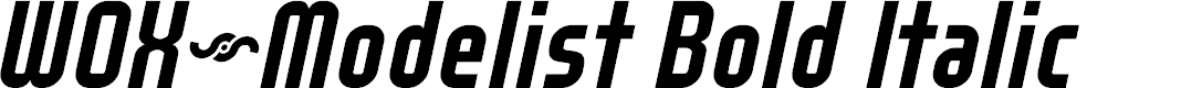 Preview image for WOX~Modelist Bold Italic Demo
