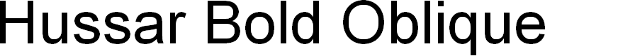 Preview image for Hussar Bold Oblique