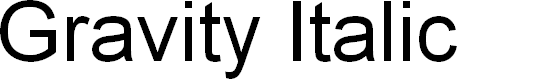 Preview image for Gravity Italic