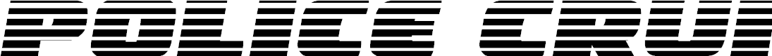 Preview image for Police Cruiser Gradient Italic
