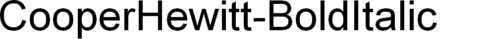 Preview image for CooperHewitt-BoldItalic