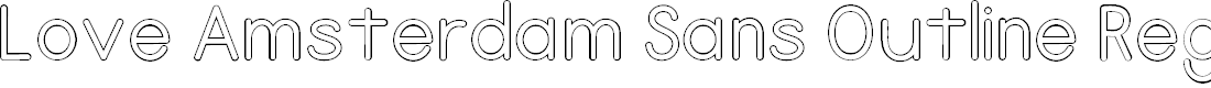 Preview image for Love Amsterdam Sans Outline Regular
