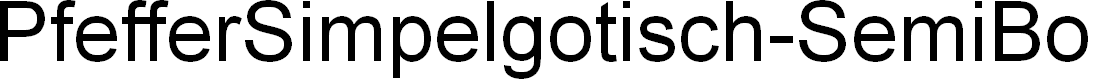 Preview image for PfefferSimpelgotisch-SemiBold