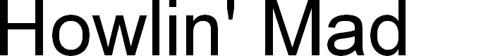 Preview image for Howlin' Mad Italic