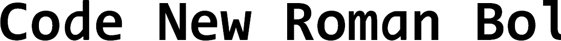 Preview image for Code New Roman Bold