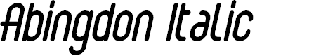 Preview image for Abingdon Italic