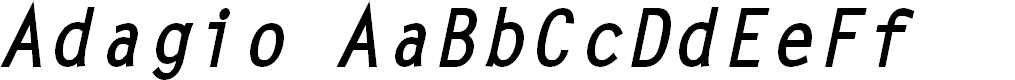 Preview image for Adagio BoldItalic