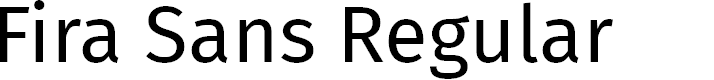 Preview image for Fira Sans Regular