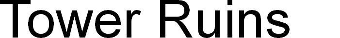 Preview image for Tower Ruins Drop-Case Italic