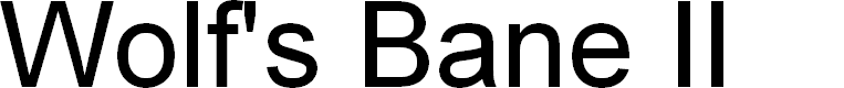 Preview image for Wolf's Bane II Font