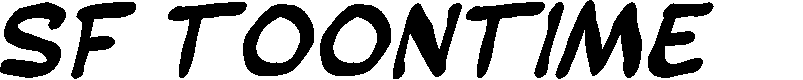Preview image for SF Toontime Blotch Bold Italic