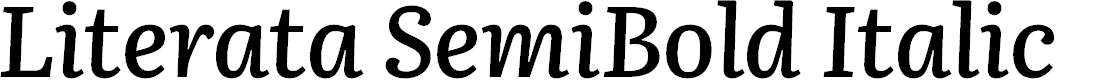 Preview image for Literata SemiBold Italic